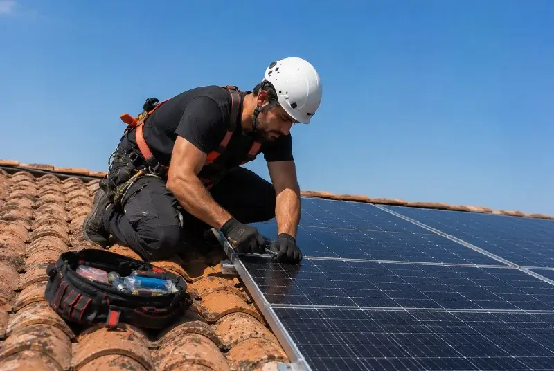 Maintenance et monitoring de panneaux solaires à Journiac