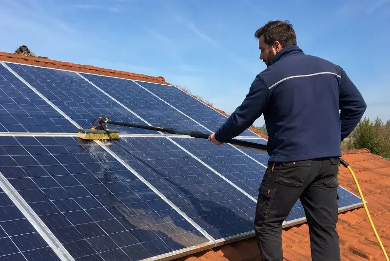Nettoyage et entretien de panneaux solaires à Journiac